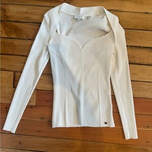 NWOT Ted Baker Helenh Sweetheart Neck Knit Top Size 1